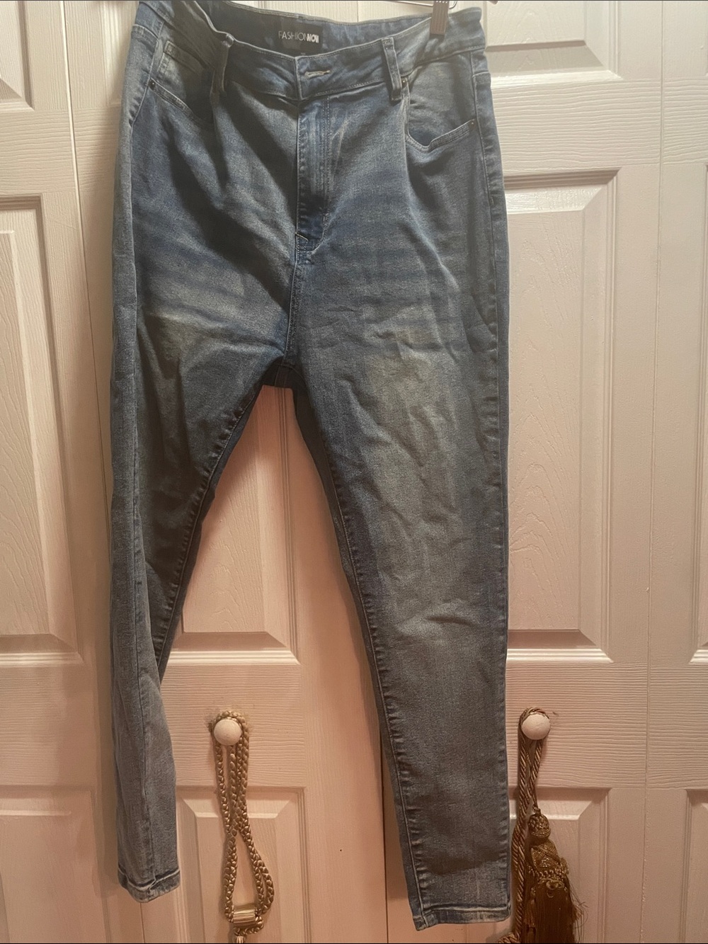 Fashion Nova Women's Light Blue Skinny Jeans